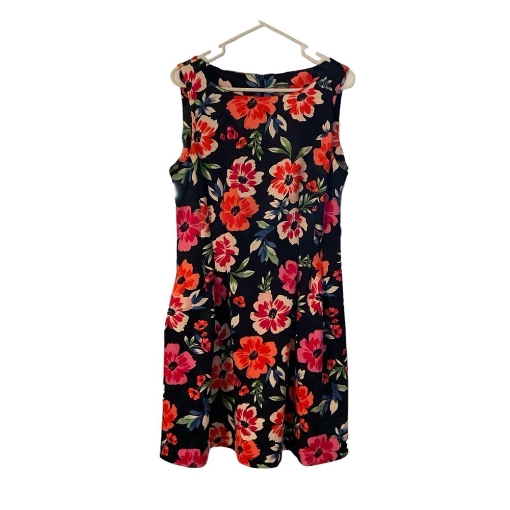 VINCE CAMUTO Sleeveless Floral Fit & Flare Dress - Size 14